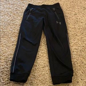 Black UA joggers